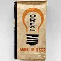 Box for "Oreol" incandescent light bulb