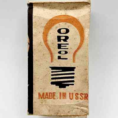 Box for "Oreol" incandescent light bulb