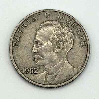 Cuba 20‑centavos coin, 1962