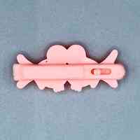 Molded-plastic toddler's hair barrette in the form of two birds - Image 2