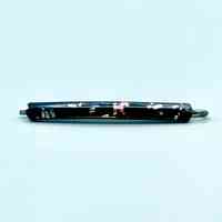 Confetti-lucite bobby pin, dark ground