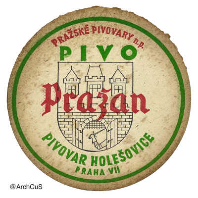 coaster, Pivovar Holešovice