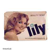 "lily" beauty soap, white package