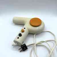 "Diana" handheld (pistol-grip) electric hair dryer – cream with orange accents - Image 2