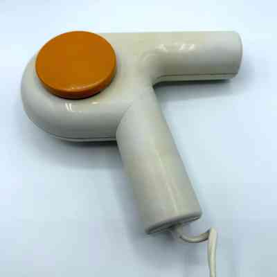 "Diana" handheld (pistol-grip) electric hair dryer – cream with orange accents