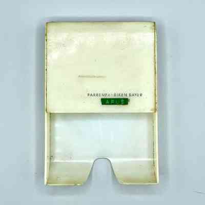 Desk note holder, Farbenfabriken Bayer (owner-marked "Arús")