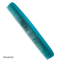Plastic dressing comb, turquoise