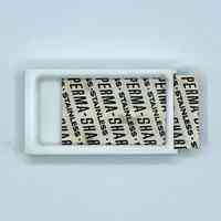 "Perma-Sharp Stainless" Double-Edge Razor Blade in Original Plastic Dispenser