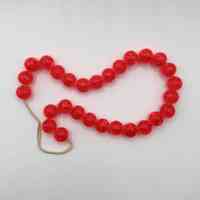 Red bead necklace