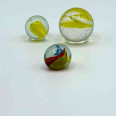 Glass Playing Marbles (group of 3)