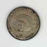 Cuba INTUR 5‑centavos tourist coin, 1981 (Polymita snail) - Image 4