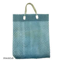 Net shopping bag (jaba), pale blue