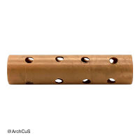 Hair roller (curler) made from a repurposed perforated plastic tube