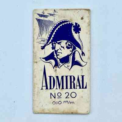 "Admiral" No. 20 double-edge razor blade with wrapper