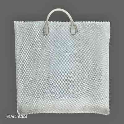 Net shopping bag (jaba), white