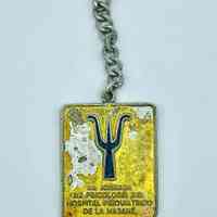 Commemorative keychain fob, 1st Psychology Conference of the Havana Psychiatric Hospital