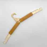 Folding (collapsible) travel clothes hanger