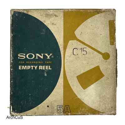 Home-recorded reel-to-reel tape, "Cinta 15" (Boney M. compilation), in Sony box
