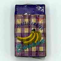 Plastic Scented Eraser, "Banana" (TZ-1019), with Printed Paper Sleeve and Cellophane Wrapper - Image 2