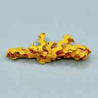Rick-rack braid trim, golden-yellow