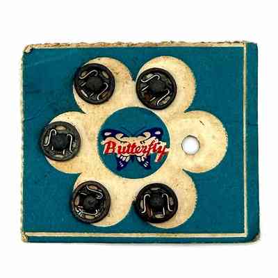 Snap Fasteners (“Butterfly” brand) on Original Retail Cards