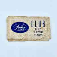 "Club Blue" double-edge razor blade with wrapper (Fuller Brush Company )
