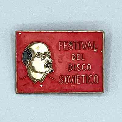 Event badge — "Festival del Disco Soviético"