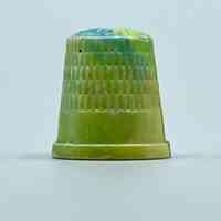 Sewing thimble, molded plastic