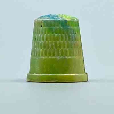 Sewing thimble, molded plastic