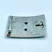 Belt buckle, artisanal, with radiant sun-face (mask) appliqué - Image 2