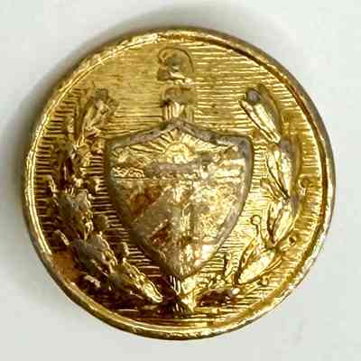 Military/Uniform Button with Cuban Coat of Arms