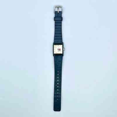 "Slava" children's wristwatch, square case, hedgehog-and-apple dial