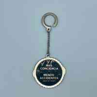 Road-safety perpetual-calendar keychain, "Más conciencia, menos accidentes" (Semana del Tránsito) - Image 2