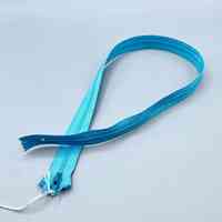 Invisible (concealed) zipper, light blue - Image 2