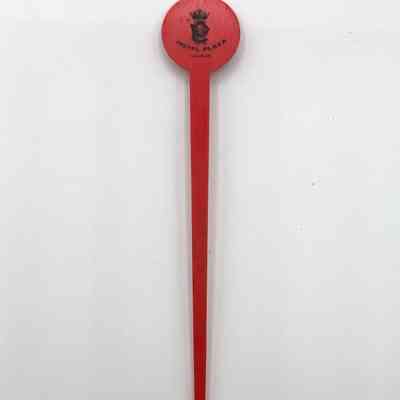 Hotel Plaza (Havana) advertising drink stirrer / swizzle stick