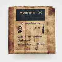 Morfina-20 (morphine hydrochloride) injectable ampoule box - Image 2