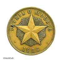 Cuba 1‑peso coin, 1986