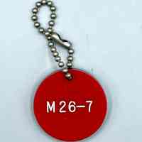 Double-sided "M 26-7" keychain fob (Movimiento 26 de Julio) - Image 2