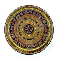 Decorative lithographed tin (round slip-lid canister) - Image 3