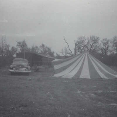 Setting up Tent