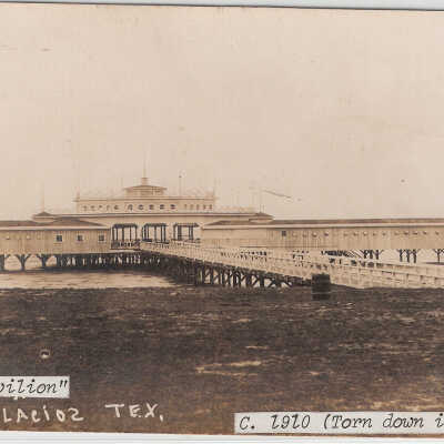 Pavilion, post card, "old Pavilion , Torn down in 1935"