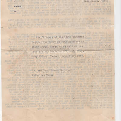 Letter to Mabel and Elizabeth Ruthven