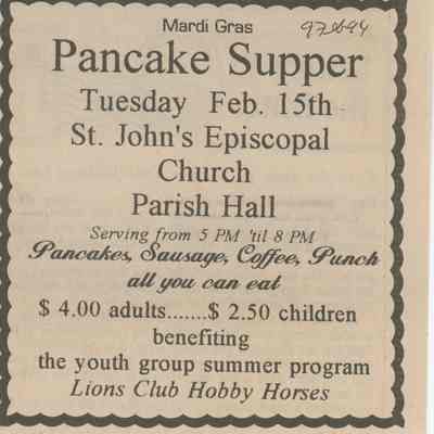 Pancake Supper