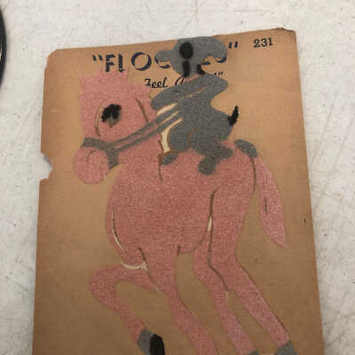 “Flockies” : “The Feel Appeal” Person riding a Horse Sticker