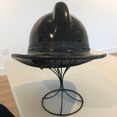Black Firemen Hat