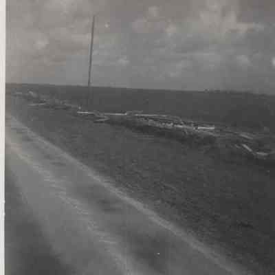 Debris along Collegeport Road