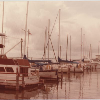 Boats docked at the Port