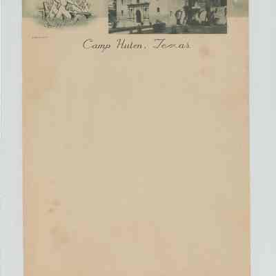 Camp Hulen Letterhead 1943 Texas Capitol