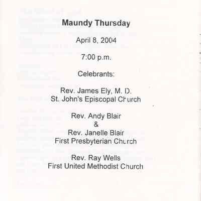 Maundy Thursday