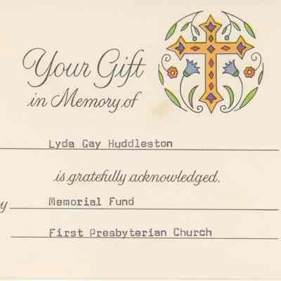 Your Gift In Memory